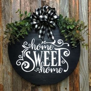 Beautiful Wood Hanging Sign